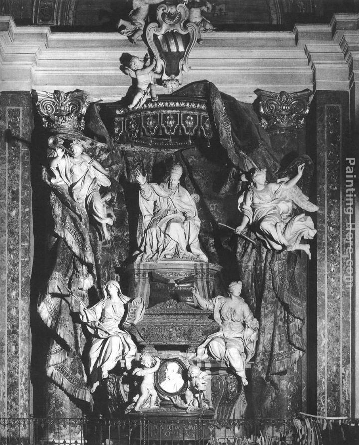Monument of Pope Gregory XV painting - Pierre Etienne Monnot Monument of Pope Gregory XV art painting